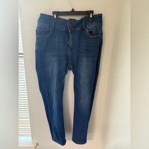 Bamboo Women’s Skinny Jeans Size 17 Dark Wash High-Rise Stretch Denim